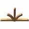 Ekena Millwork Redmond Rough Sawn Timber Gable Bracket, Western Red Cedar, 96"W x 56"H x 6"D x 6"F, 14/12 Pitch GBW096X56X0606RED00RWR - alternate 4